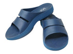 Doubleu Slide Men Slipper Comfortable & Light Weight Recovery Footwear (NAVY BLUE)