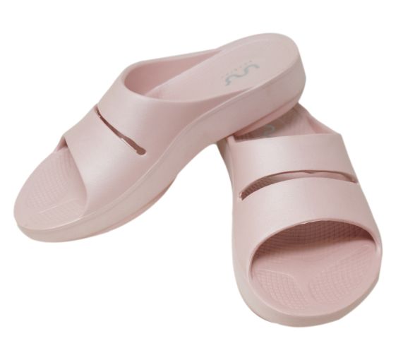 Doubleu Slide Women Slipper Comfortable & Light Weight Recovery Footwear (PINK)
