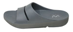 Doubleu Slide Men Slipper Comfortable & Light Weight Recovery Footwear (GREY)
